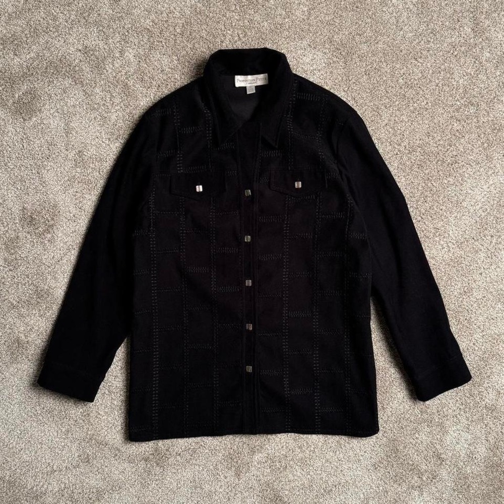 PROPORTION‎ PETITE "SCAR STITCH" BUTTON UP